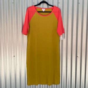 NWT Lularoe Julia 2 Toned Day Dress 3XL